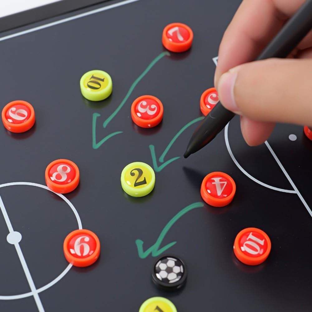 Pizarra táctica magnética con función de borrado LCD para fútbol, baloncesto, baloncesto, voleibol, hockey sobre hielo, bádminton, planificación de estrategias, accesorio de entrenamiento de