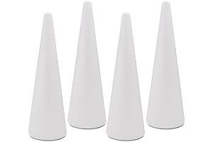 Crafare Large Foam Cones - Unleash Your Creativity with These 12-Inch Blank...