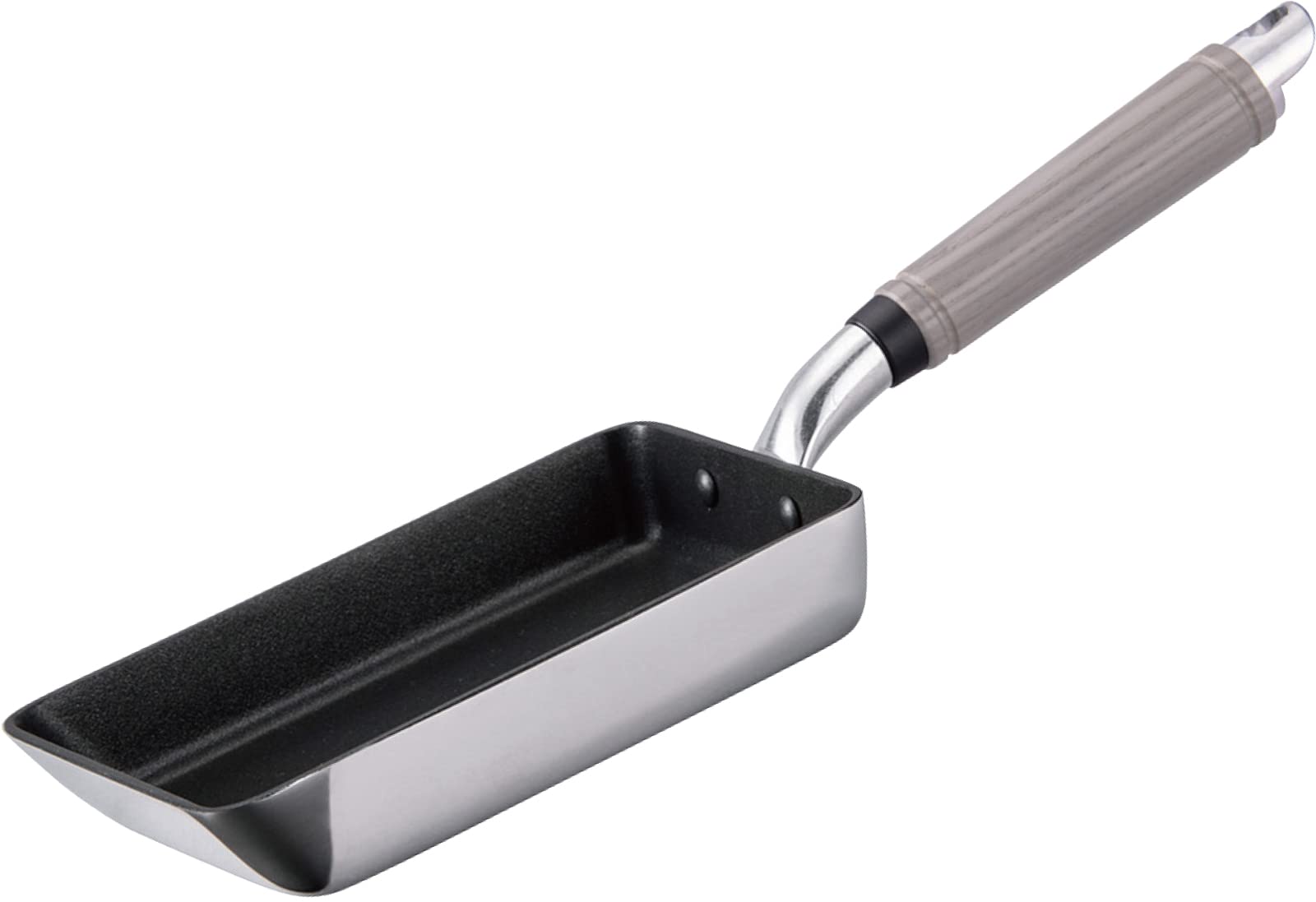 Hokuriku Alumi Tamagoyaki Pan 5.1x7.1in Lightweight Gas Aluminum Japan