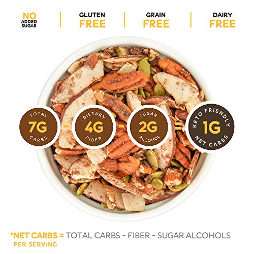The Granola Bakery Keto Granola | Low Carb Keto Cereal | 1g Net Carb | Low Sugar, Keto Nut Granola | Small Batch, Hand Crafted | Chocolate Coconut, 11 Ounces