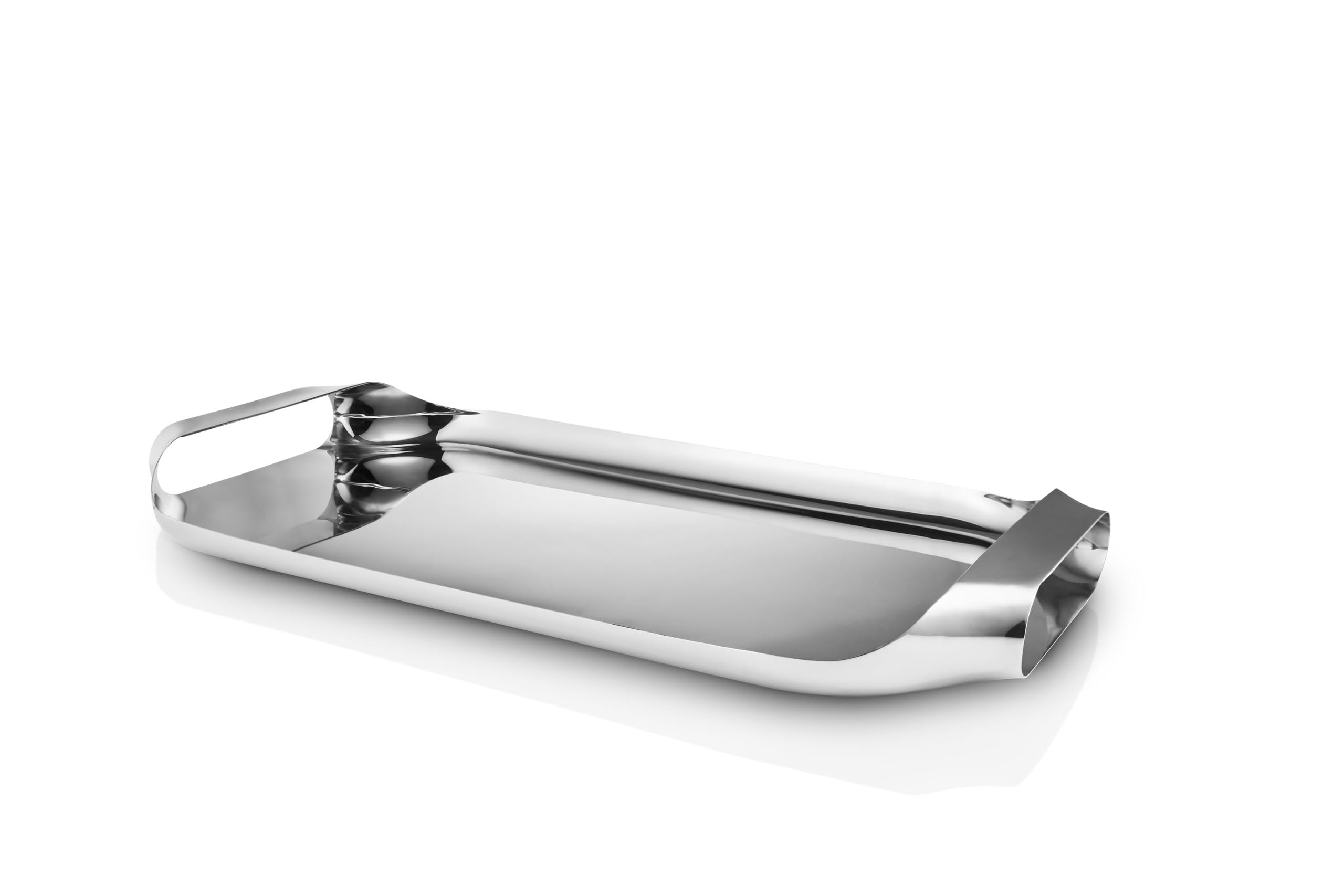 Eva Solo | Plateau de Service 43 x 25 cm en Acier | Évitez Les déversements de café et Le Contenu renversé – Les poignées Profondes améliorent la stabilité et l'équilibre Lorsque Vous transportez Le