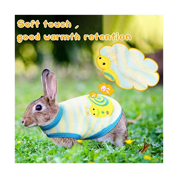8 pieces warm pet shirts for dog rabbit cat puppy bunny clothes with caterpillar horse star pattern cute soft flannel pet sweater comfortable pet costume boy girl kitten puppy chihuahua animals (xxs) - image 4
