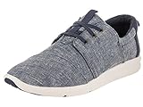 TOMS Women's Del Rey Sneaker Blue Slub Chambray 6.5 M