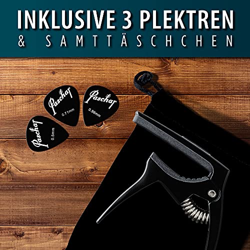PASCHAR® Capodastre – Accessoire Guitare Pratique – Capo Guitar – 3 Médiators – Emballé dans une pochette en velours - Les Beatles, Paul McCartney, John Lennon, RIngo Starr, George Harrison PASCHAR® Capodastre - Accessoire Guitare Pratique - Capo Guitar - 3 Médiators - Emballé dans une pochette en velours – Image 5