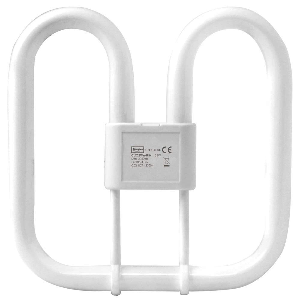 Crompton CFL 28W 4-pin 2D Warm White 10,000hr