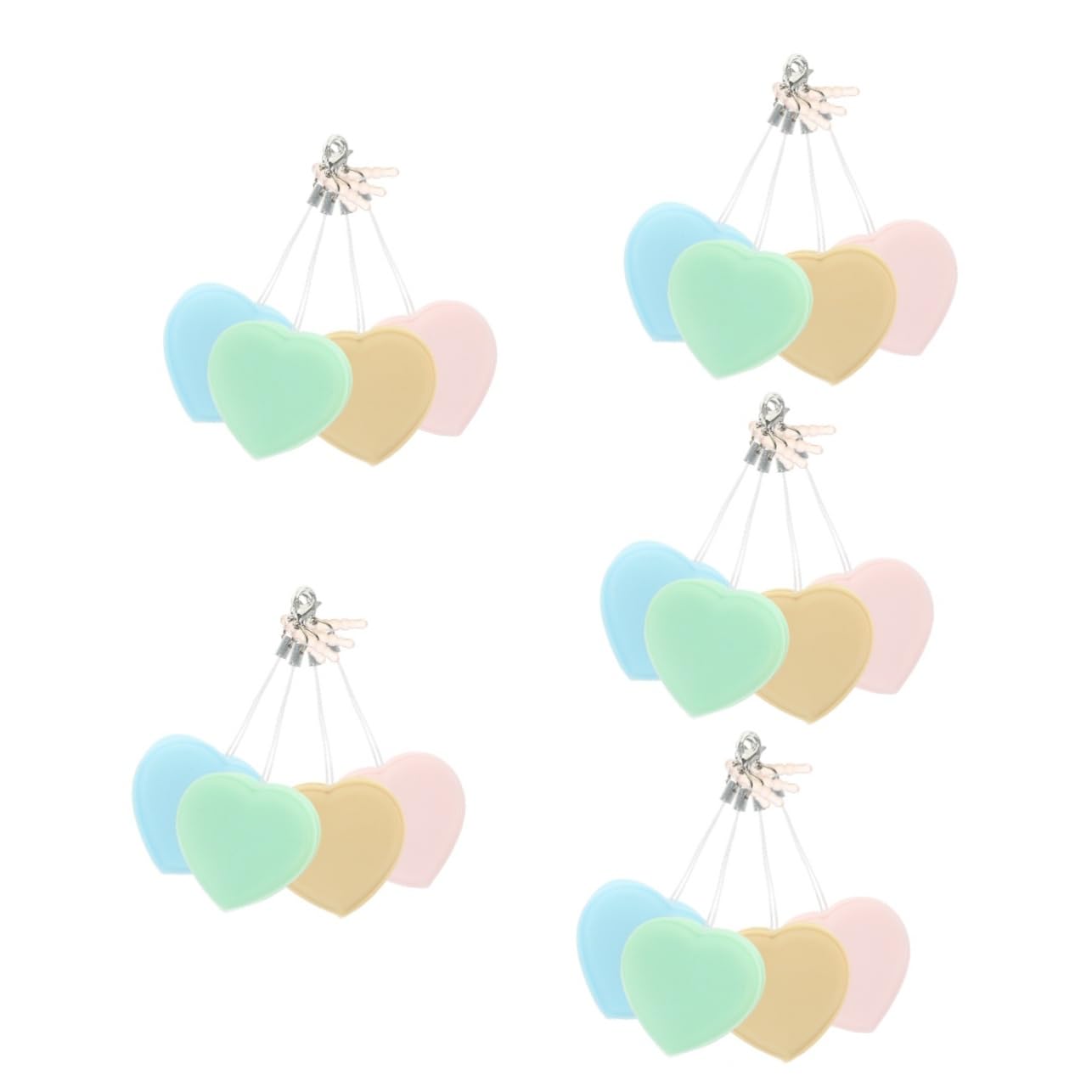 20pezzi Salviette Pulenti Per Schermi e Lenti Panni Microfibra Per Occhiali e Dispositivi Elettronici Accessori Decorativi Per Zaini e Chiavi