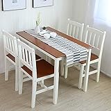 Gewicht Tisch: 11,2 kg, Stuhl: 4,2 kg, Material Korpus: Kiefer, Massivholz