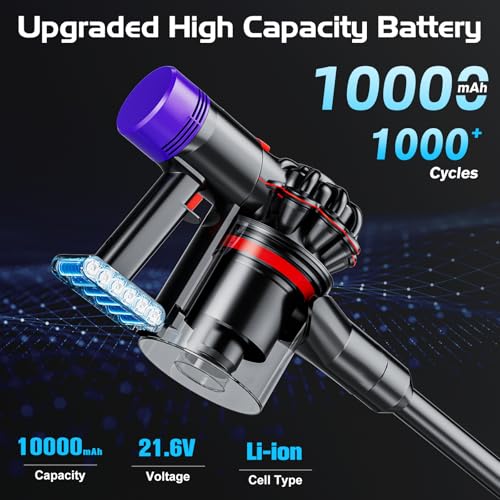 Image of Upgraded 10.0Ah 21.6V 229687 225403 Battery Replacement for Dyson V7 SV11 Battery Compatible with V7 SV11 Animal Motorhead Absolute Fluffy Trigger Allergy Handheld Vacuum Cleaners (Not for V6 V8 V10)