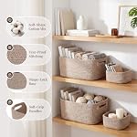 5 Pack Storage Baskets for Shelves, 17"x13"x7.5" & 7"x7"x3.5" - Image 3