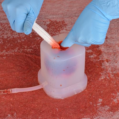 Image of SimCoach Transparent Wound Packing Trainer Kit, Silicone Training Model for Education Demonstration Only, 0.22in