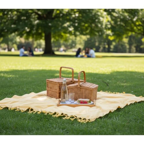 Image of Soft Dull Cotton Bhagalpuri Chadar for Summer | Lightweight and Breathable Chadar for Sleeping | Odhne Wali Chadar for All Season Use Blanket (Yellow)