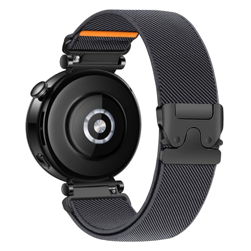 Image of Elastic Nylon Bands for Garmin Venu 3S 2S /Venu 4 41mm /Vivoactive 4S /Vivomove 3S /Forerunner 265S /255S Band Women,18mm Quick Release Magnetic /Parachute Buckle Stretchy Nylon Sport Watch Strap
