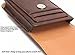 Esing Universal Phone Faux Leather Holster with Card Slot Rotation Belt Clip (5.5 Brown)