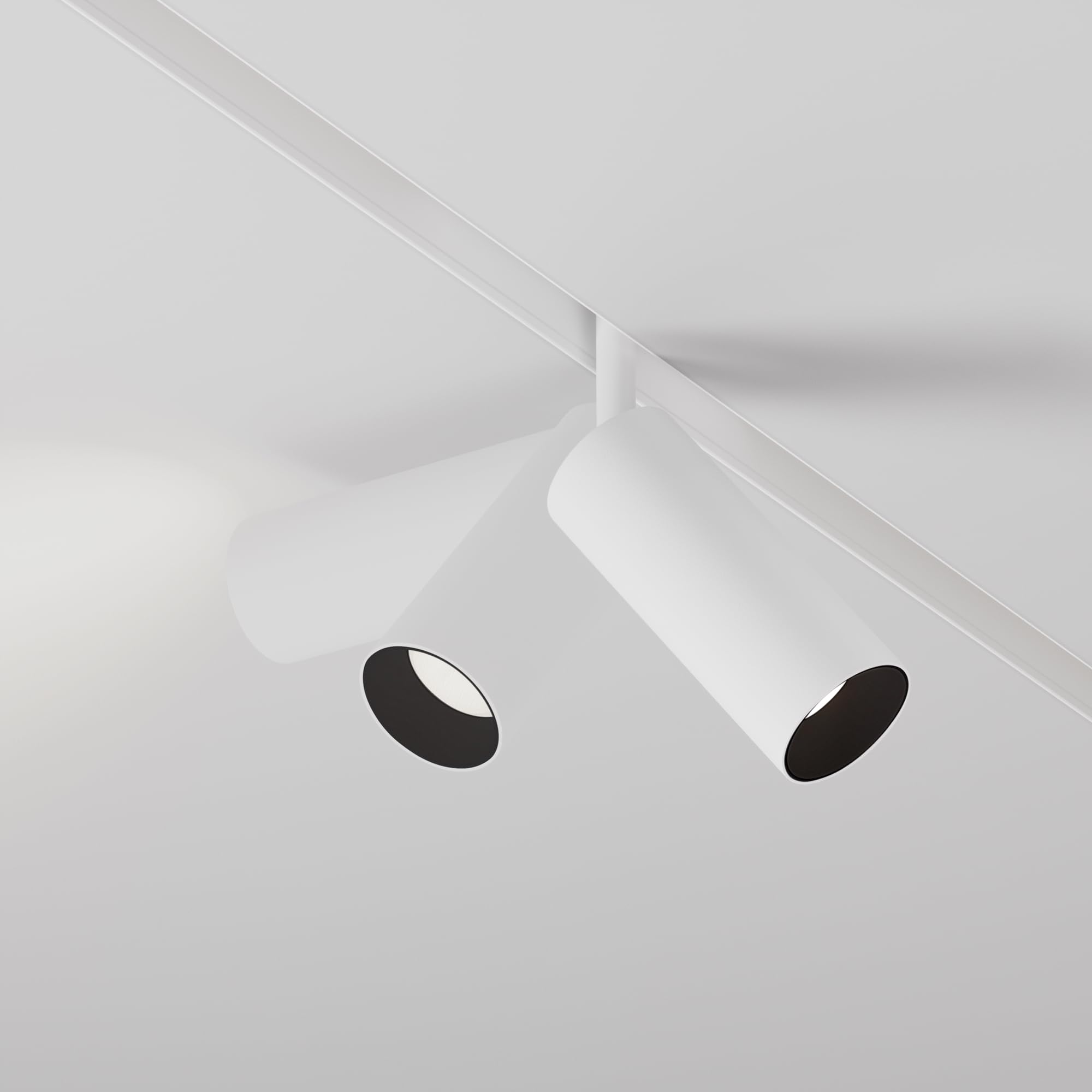 Illuminazione a binario magnetica 23mm EXILITY Focus LED Bianco Alluminio IP 20 DC 48 12 W per cucina, sala, studio, camera da letto