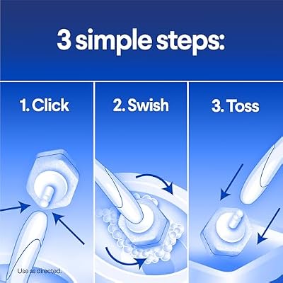 CLOROX Scentiva ToiletWand Toilet Cleaner Refills, Toilet brush, Coconut and Waterlily, 10 Count