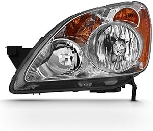 AKKON - Fits 2005 2006 Honda CR-V CRV [Halogen Type] 4-Door Headlight 05 06 Headlamp Driver Left Side Replacement