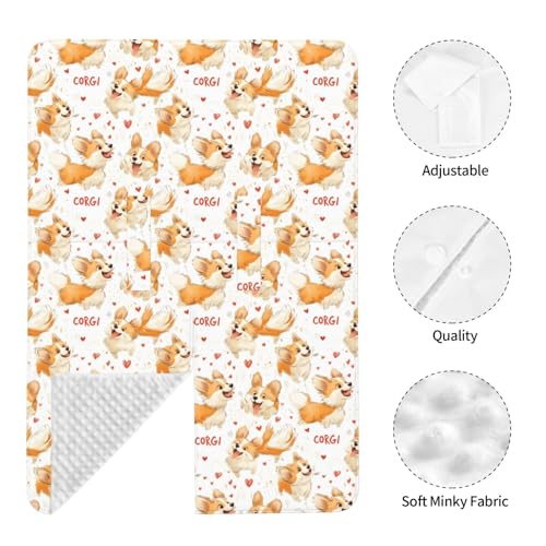 Housse de siège auto bébé Corgi - Couverture d'allaitement extensible
