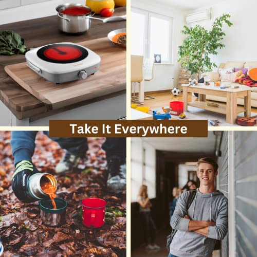 Einzelkochplatte TEDCHEF 1er mit Cerankochfeld für flexibles Kochen