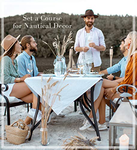 CoTa Global Coastal Horizon Wooden Sailboat Model Ship Nautical Decor, Rustic Nautical Sailboat Decor Table Top Decorations for Living Room Centerpiece and Beach Decorations for Home - 14.1 Inches - Image 5