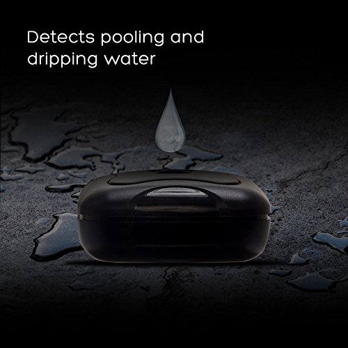 8 Pack Water Leak Detector - 95 dB Flood Detection Alarm Sensor for Bathrooms, Basements, Laundry Rooms, Garages, Attics and Kitchens by Mindful Design (Black) - Thumbnail 2