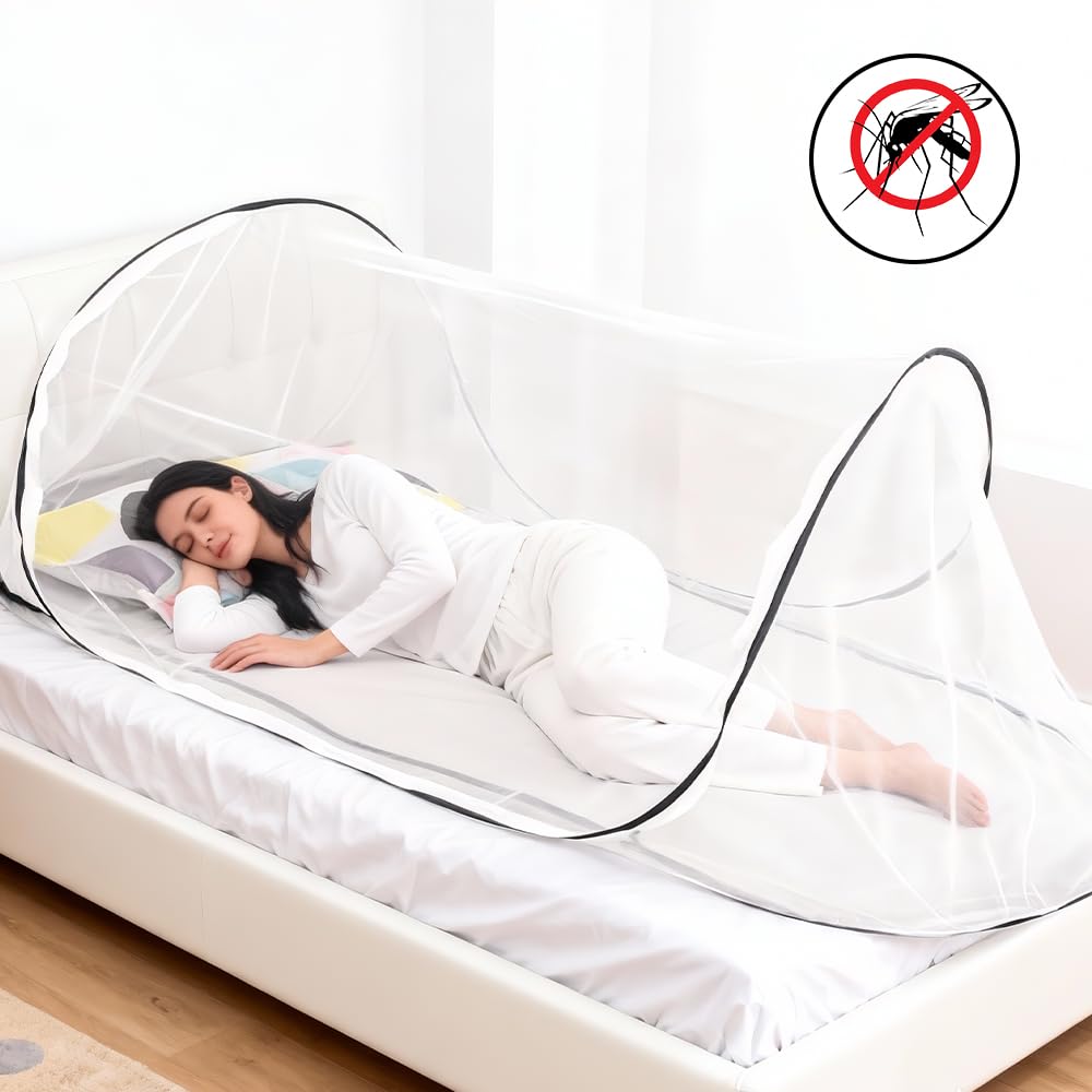 Moustiquaire portable pour voyage et camping 200 x 80 x 56 cm