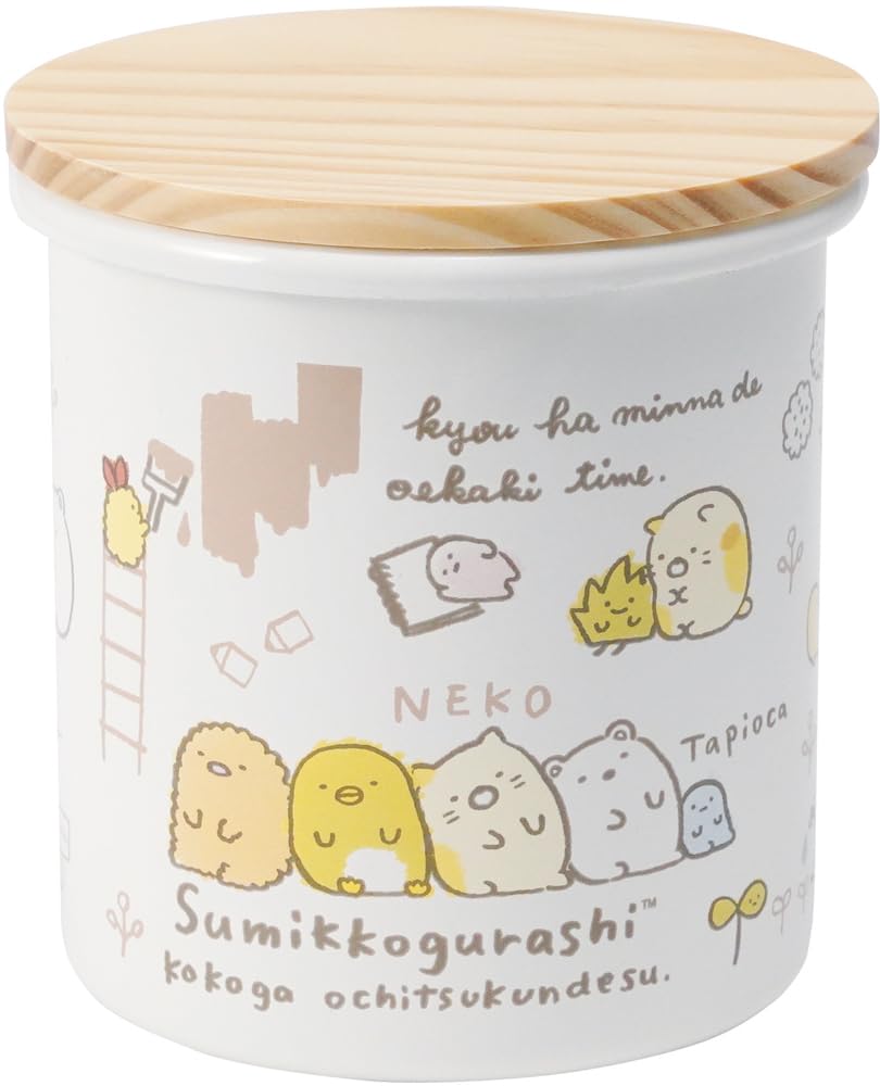 Hooro Sumikko Gurashi Enamel Measuring Cup, White, S SG-05