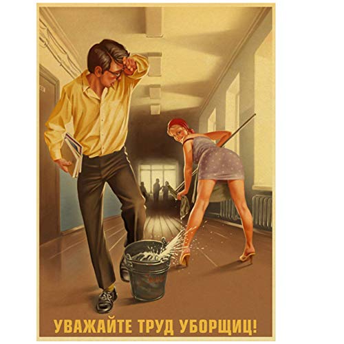 World America girl Sexy girl Vintage Paper Poster Wall Canvas Painting Print Home Decoration-50x70cm Sin marco