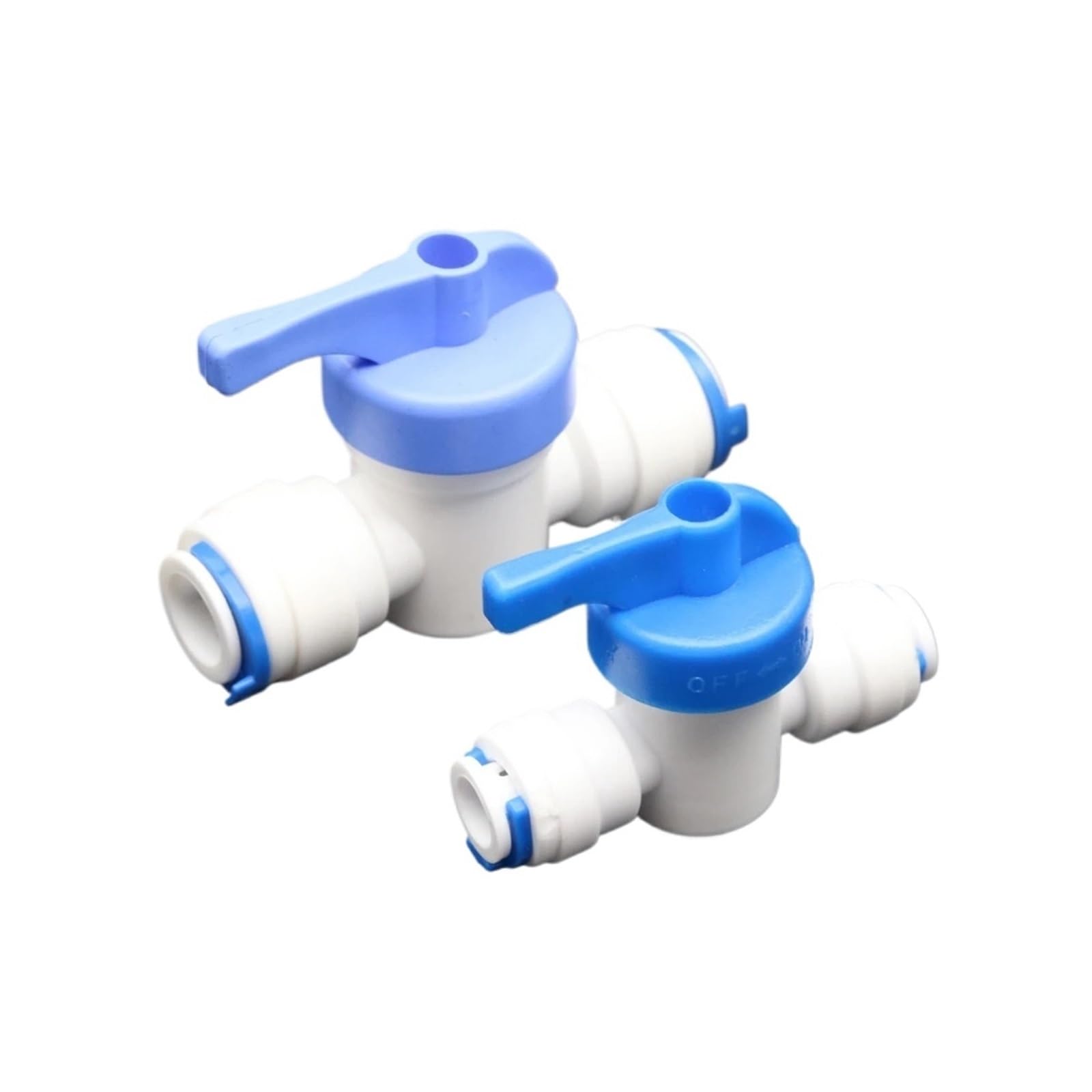Tube PE 1/4" 3/8" OD, raccord de tuyau, droit, vanne à boisseau sphérique contrôlée par contre-lavage, filtre eau for aquarium, système d'osmose inverse Convient aux réservoirs d'eau(1/4",10pcs)