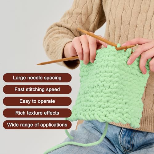 Image of INNDUN Blanket Yarn 8 Pack of 100g /3.5oz - Sage Green Chenille Yarn 6 Super Bulky - Knitting, Crocheting & Crafts Chunky Yarn