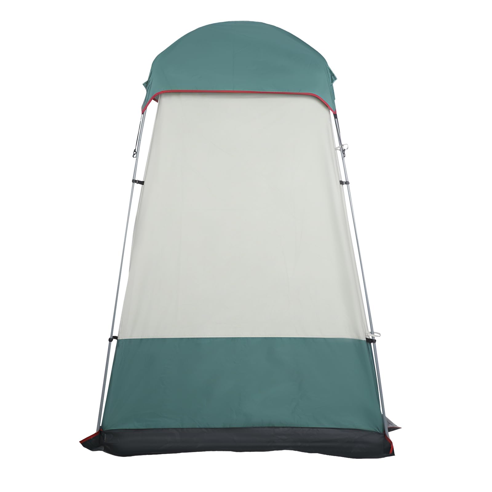 Tenda da doccia, 160 x 160 x 240 cm, tenda per spogliatoio, verde scuro, impermeabile, portatile, da campeggio, con fondo rimovibile, per escursioni, spiaggia, attività all'aperto