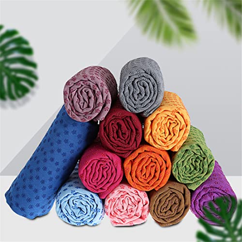 Tapis de yoga glissant ? Serviette en microfibre antidérapante violet clair - 5