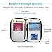 Vemingo Passport Wallet, RFID Travel Document Organizer with Crossbody Cell Phone Purse Holder Bag