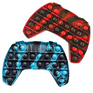 2 Pack Push pop Bubble Sensory Fidget Toy, Johiux Siliconen Stress Reliever Speciale Noden Sensory Toys Angst Relief…