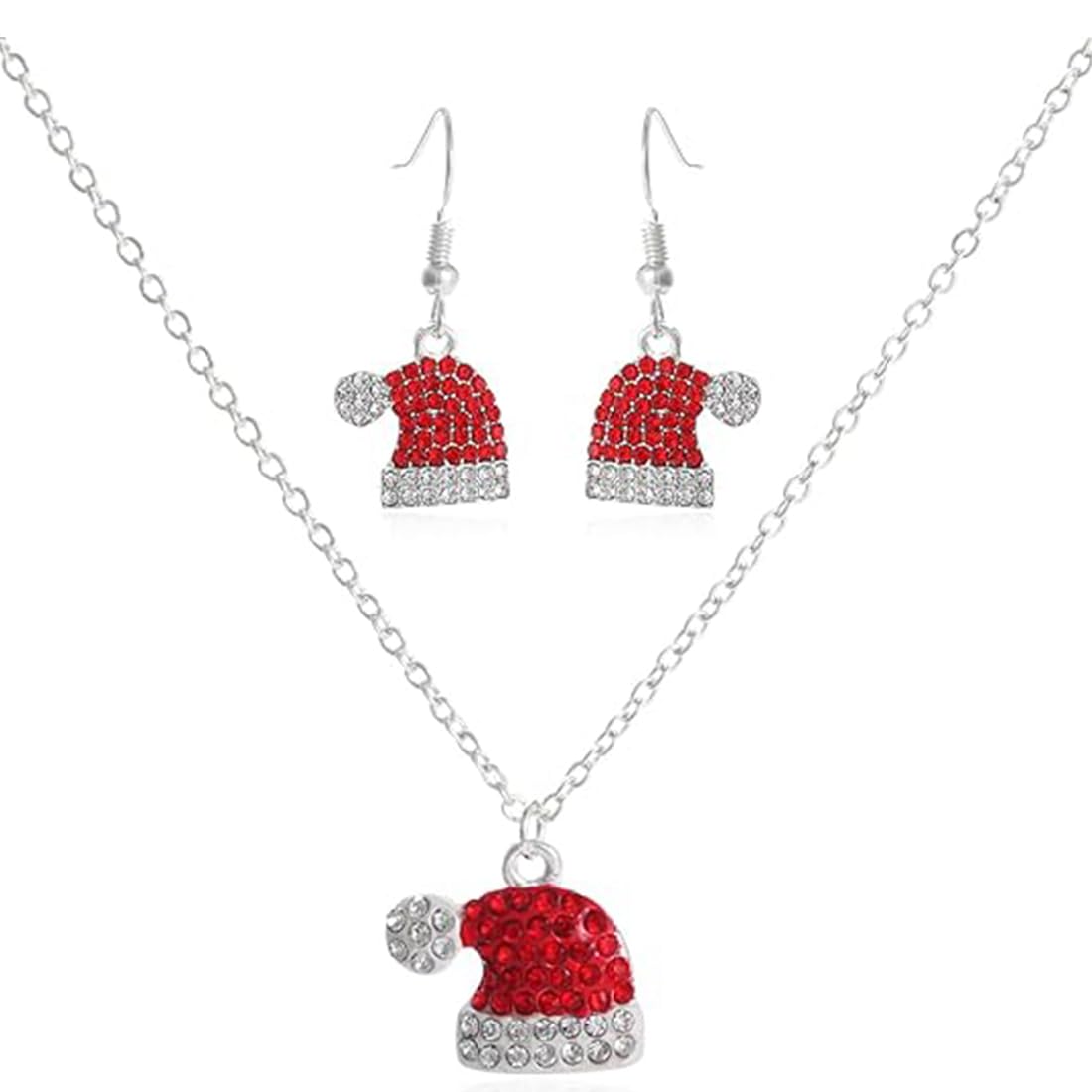 18 Paar Weihnachtsohrringe Damen, Legierung Weihnachts Ohrringe Set, Weihnachten Tropfen Baumeln Ohrring, Christmas Earrings Set Für Kinder Damen Weihnachtsbaum Schneeflocke Rentier Ohrring