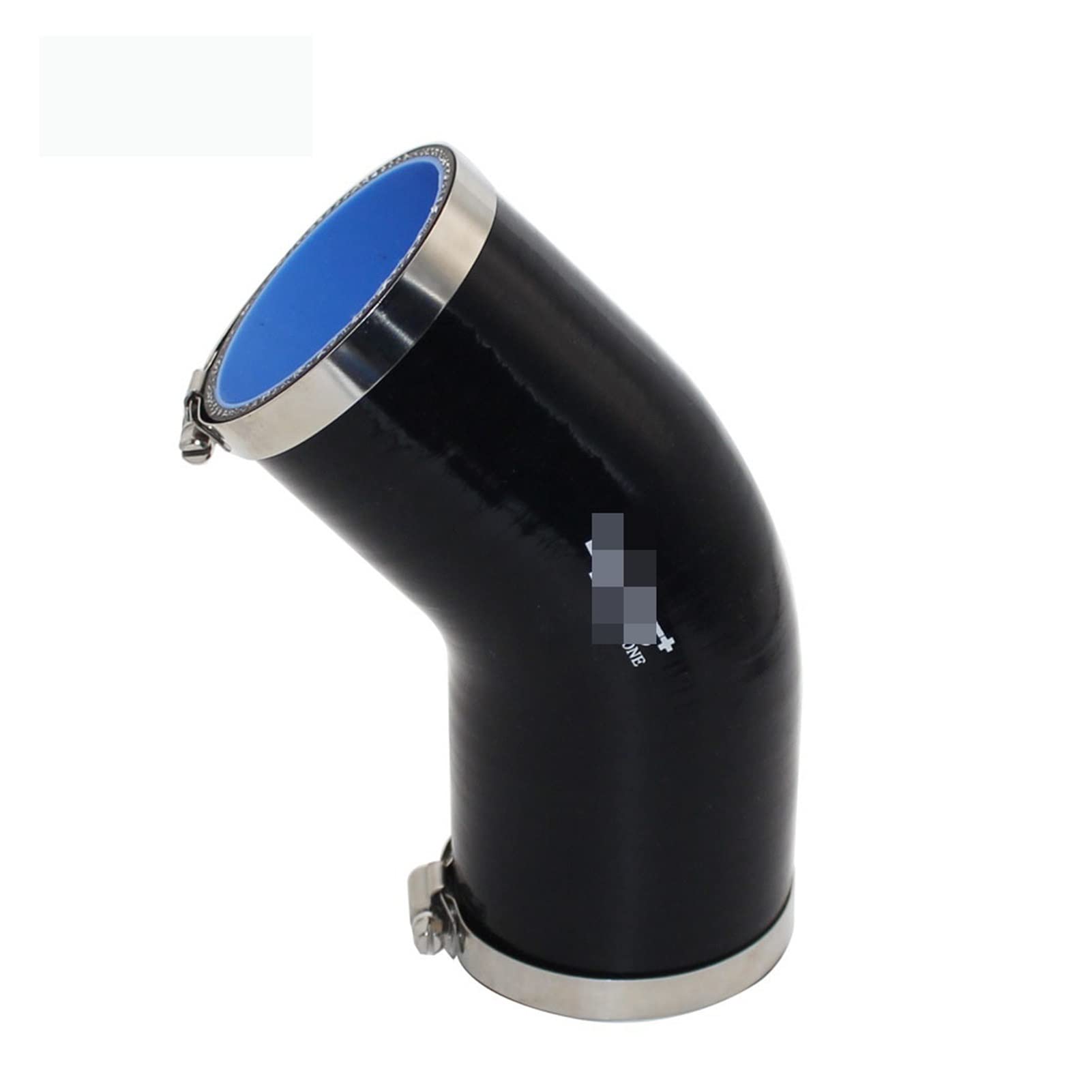 Uniwersalne silikonowe złączki do węża, intercooler, turbo, rura wlotowa, 45 stopni, wiele rozmiarów, czarny (63 mm)