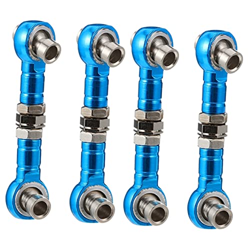 TEHAUX 2sets Car Part Servo Link Tie Rod 33-43mm Pull Rod Fit Models and Easy to Install 2pcs*2