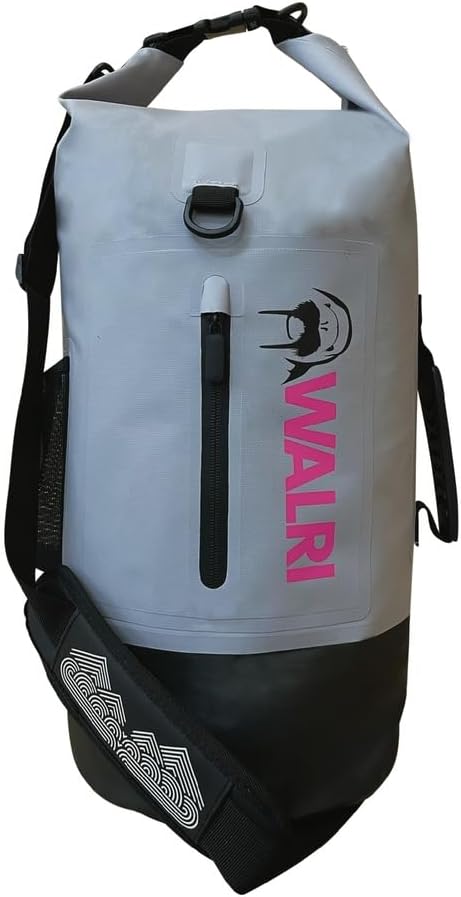 WALRI 20L Waterproof day pack for Sports, Surf, Turf and Dirt (Grey)