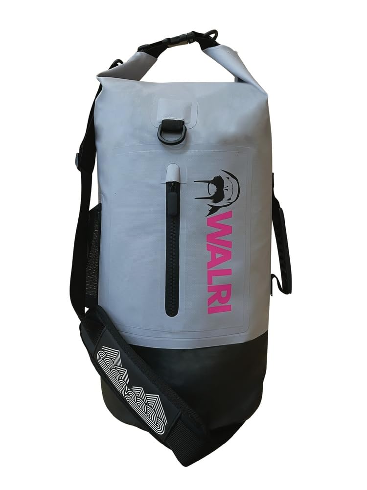 WALRI 20L Waterproof day pack for Sports, Surf, Turf and Dirt (Grey)