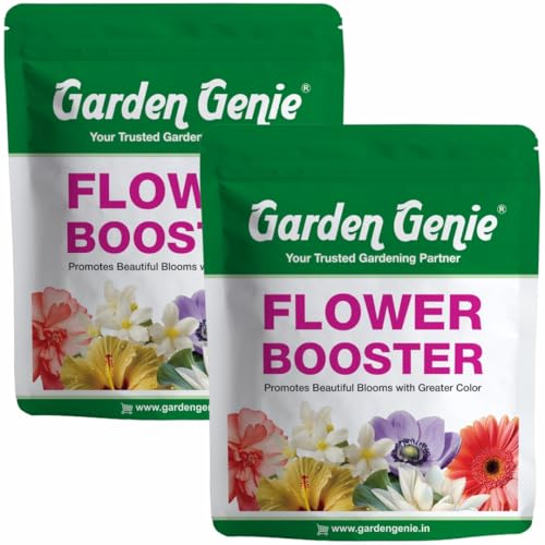 Image of Garden Genie Flower Booster Fertilizer 1.66 Kg (2x830g) | Organic Fertilizer For Flowering Plants | Fertilizer for Flower Plants | Essential Flowering Fertilizer Powde
