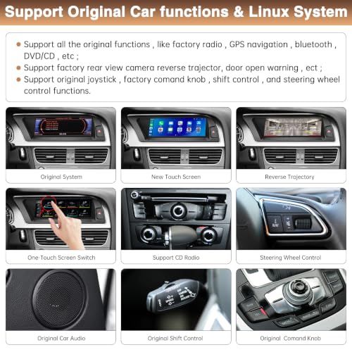 Radio con pantalla touch de 8.9 pulg para Audi A4 2009-2015 miniatura 5