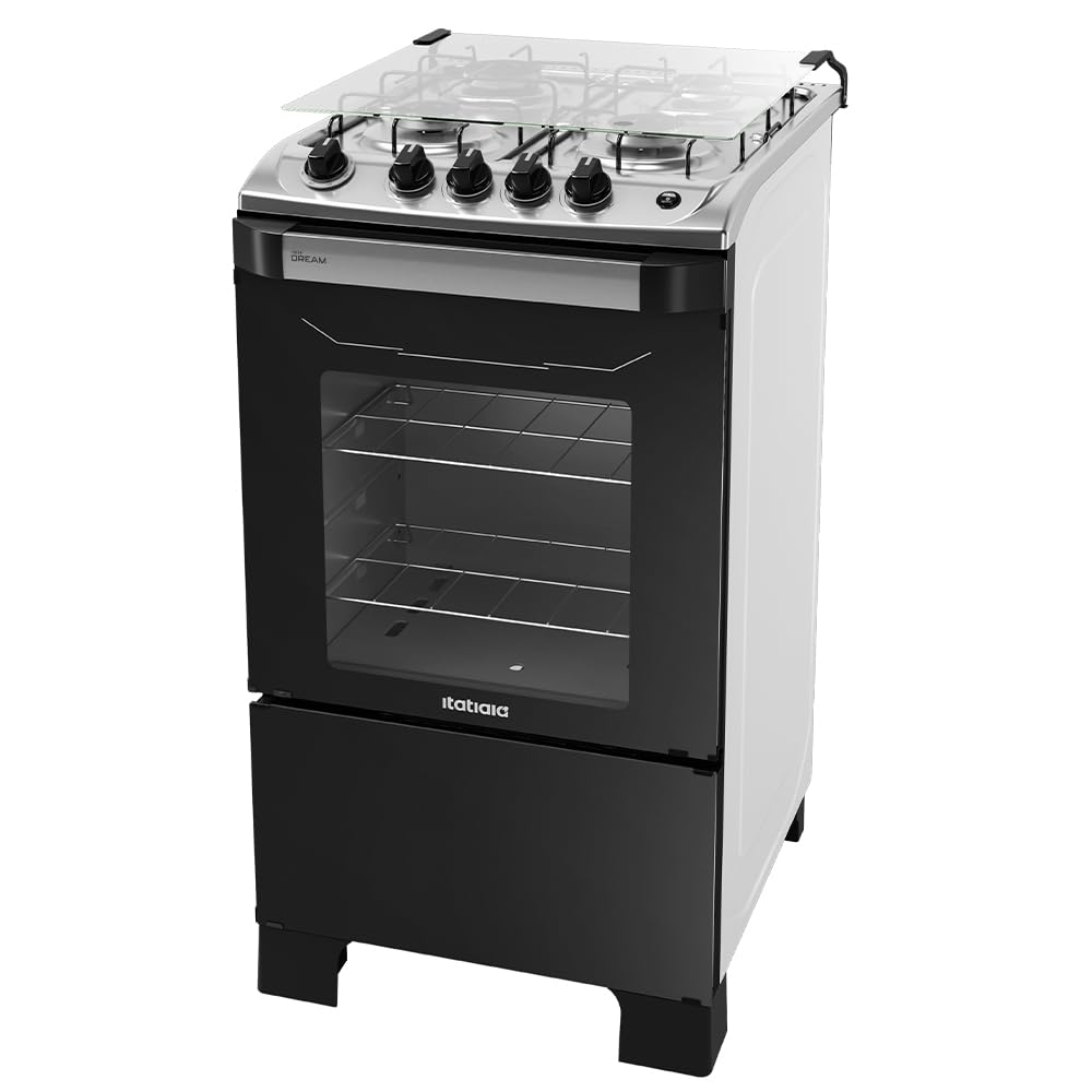 Fogão 4 Bocas a Gás Itatiaia New Dream Acendimento Automático Forno Limpa Fácil