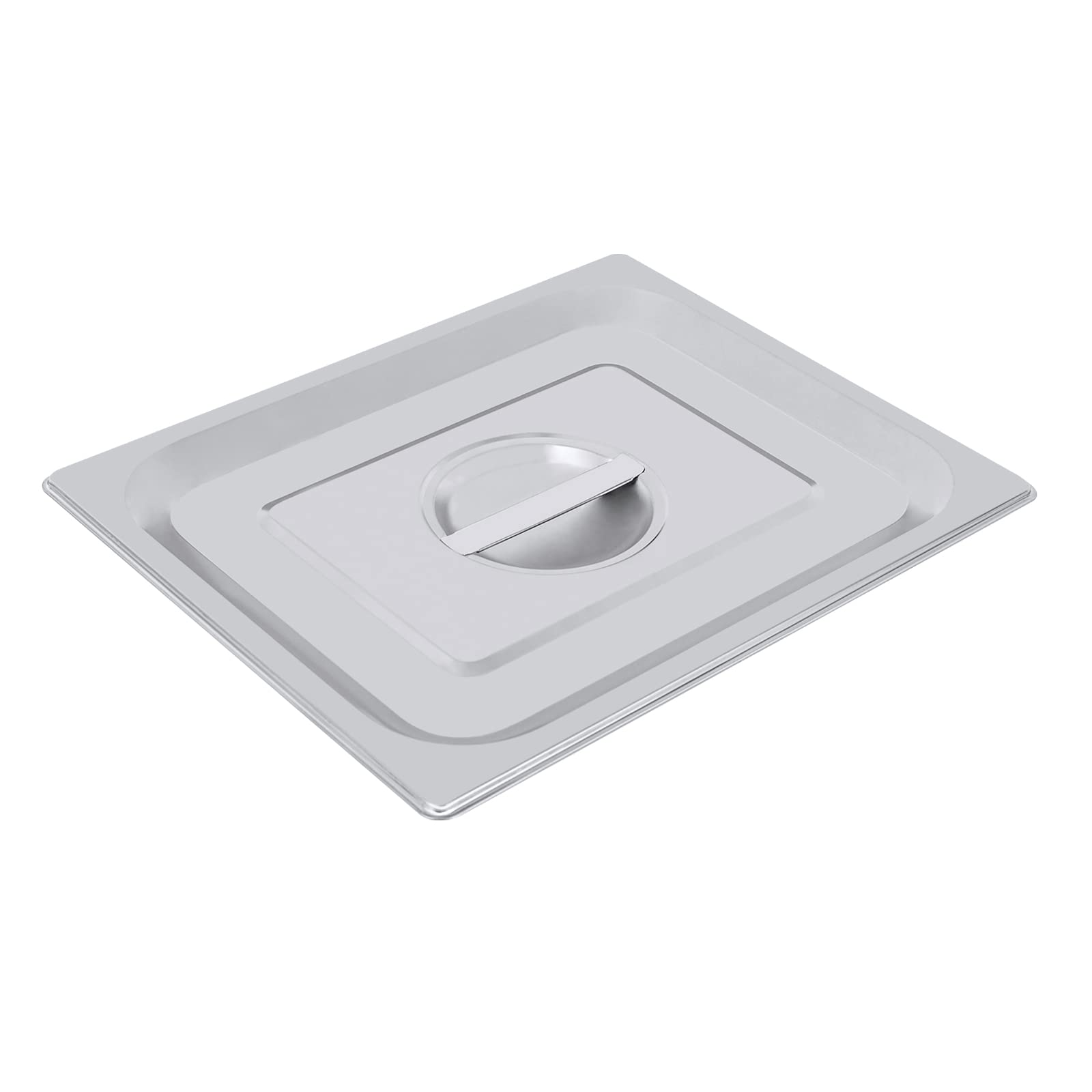 4 recipientes gastronorm, sartenes de acero inoxidable con tapa, para hotel, restaurante, fiesta, buffet, color plateado (4 x 7 L: 32,5 x 26,5 x 15 cm)