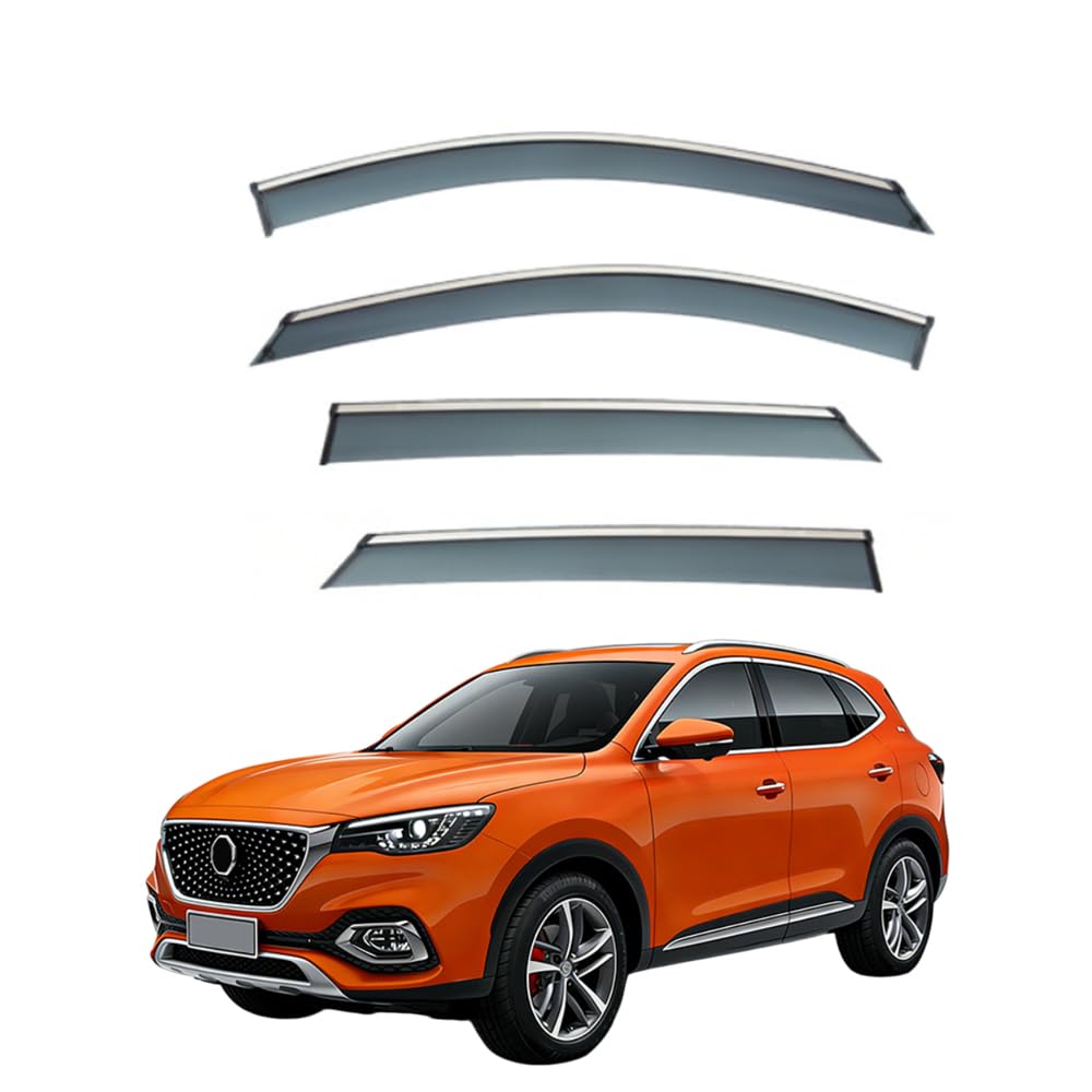 Qoemrhelt 4Pcs 4Pc Set In-Channel Wind Deflectors, For Mg Hs 2018-2024 Window Visors Rain Guards Vent Visors Rain & Sun Protection,Car Accessories,