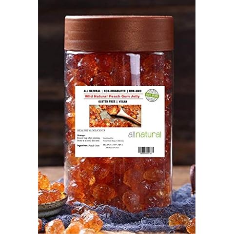 8 OZ Pure Wild Natural Dried Peach Gum, Edible Peach Blossom Tears Tao Jiao 桃胶 Cover