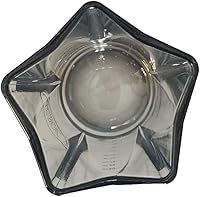 Vista 2 de Rattleware Jarra medidora de plástico ahumado de 5 cañones, versátil y duradera para uso en cocina y laboratorio, apilable y apta para lavavajillas