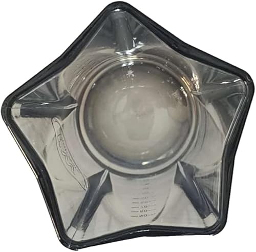 Miniatura 2 de Rattleware Jarra medidora de plástico ahumado de 5 cañones, versátil y duradera para uso en cocina y laboratorio, apilable y apta para lavavajillas