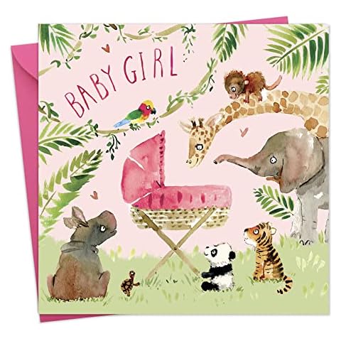 Twizler New Baby Girl Congratulations Card Cover