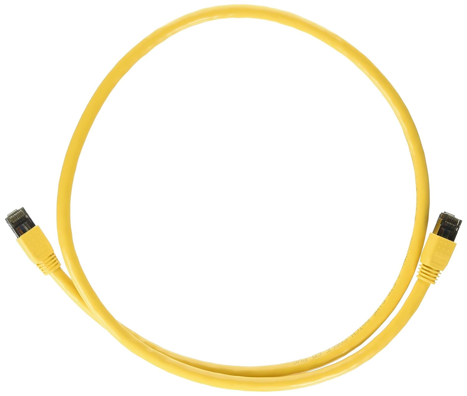 Cable de red Ethernet Cat.8 S/FTP de 2 GHz 40G amarillo de 35 pies