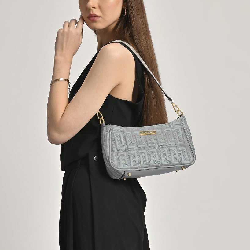 Image of Lavie Luxe Women's Modoc Hobo Quilted Bag for Women | Hobo Handbag for Work | Ladies purse | Stylish Shoulder Bag | Ladies Gift