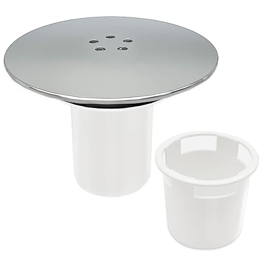 Shower Drain Cover Replacement, 90mm/115mm High Flow Shower Plughole